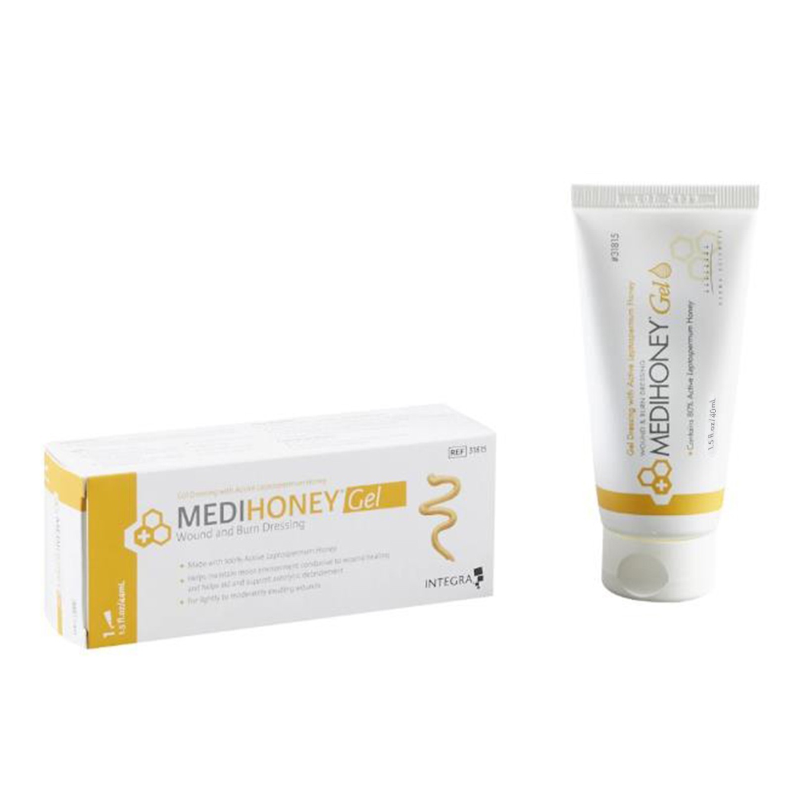 MediHoney – 1.5 oz Gel Wound & Burn Dressing Tube Medical Grade Honey NEW