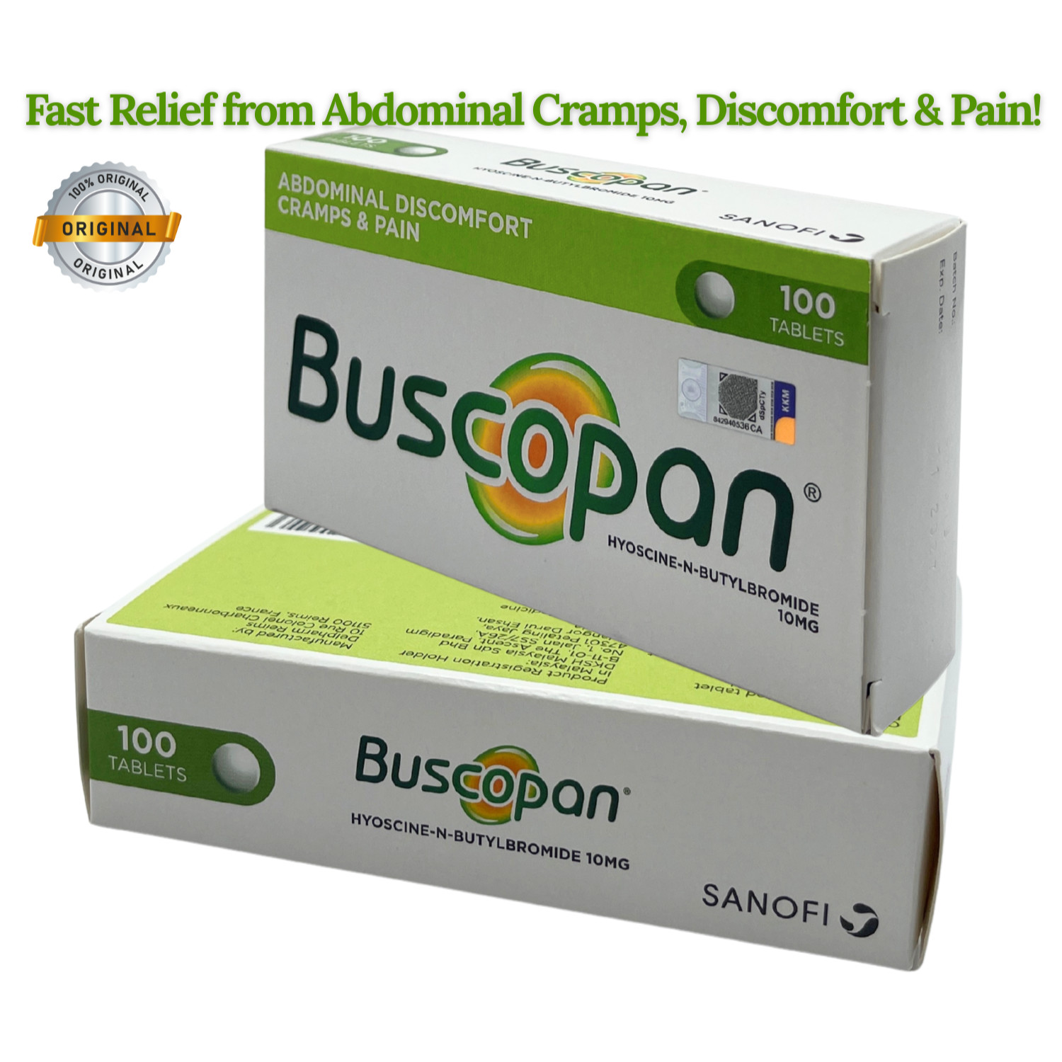 Irritable Stomach Discomfort Cramps Pain Relief 10mg 100 tablets – US Shipping