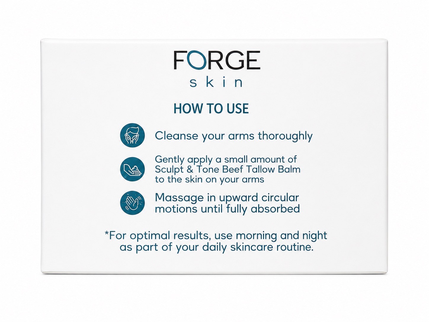 New Sealed FORGE skin Sculpt & Tone Firming Hydrating Balm Vanilla Lavender