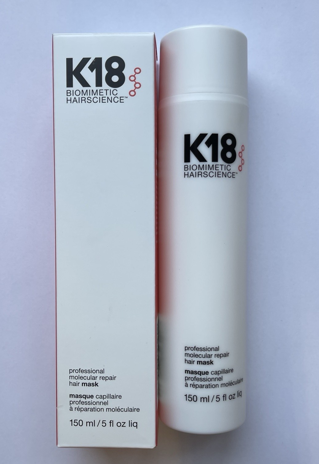 K18 Biomimetic Professional Molecular Repair Hair Mask 150ml/5oz RETAIL $120