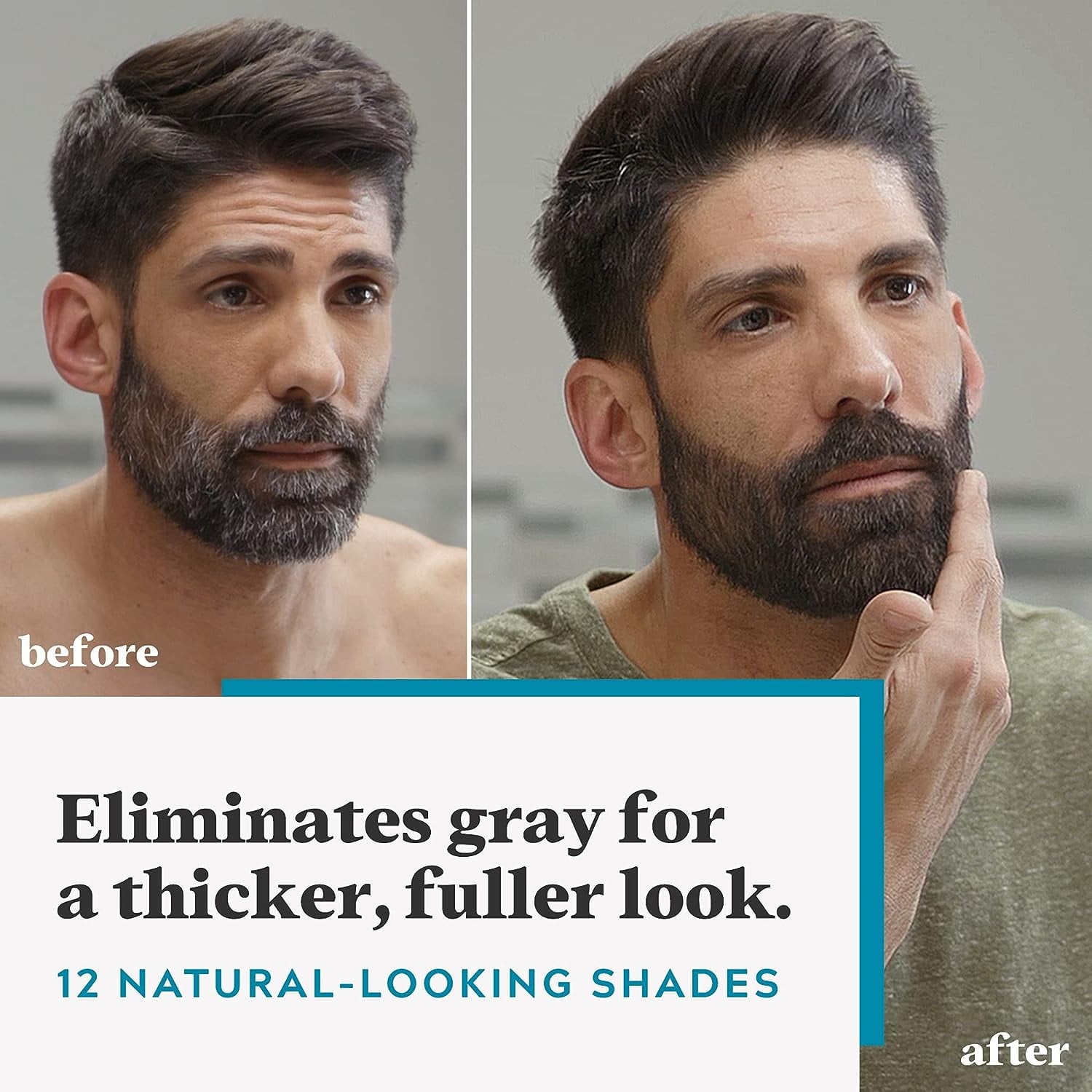 Just For Men Mustache & Beard, Beard Dye for Men with Brush Included