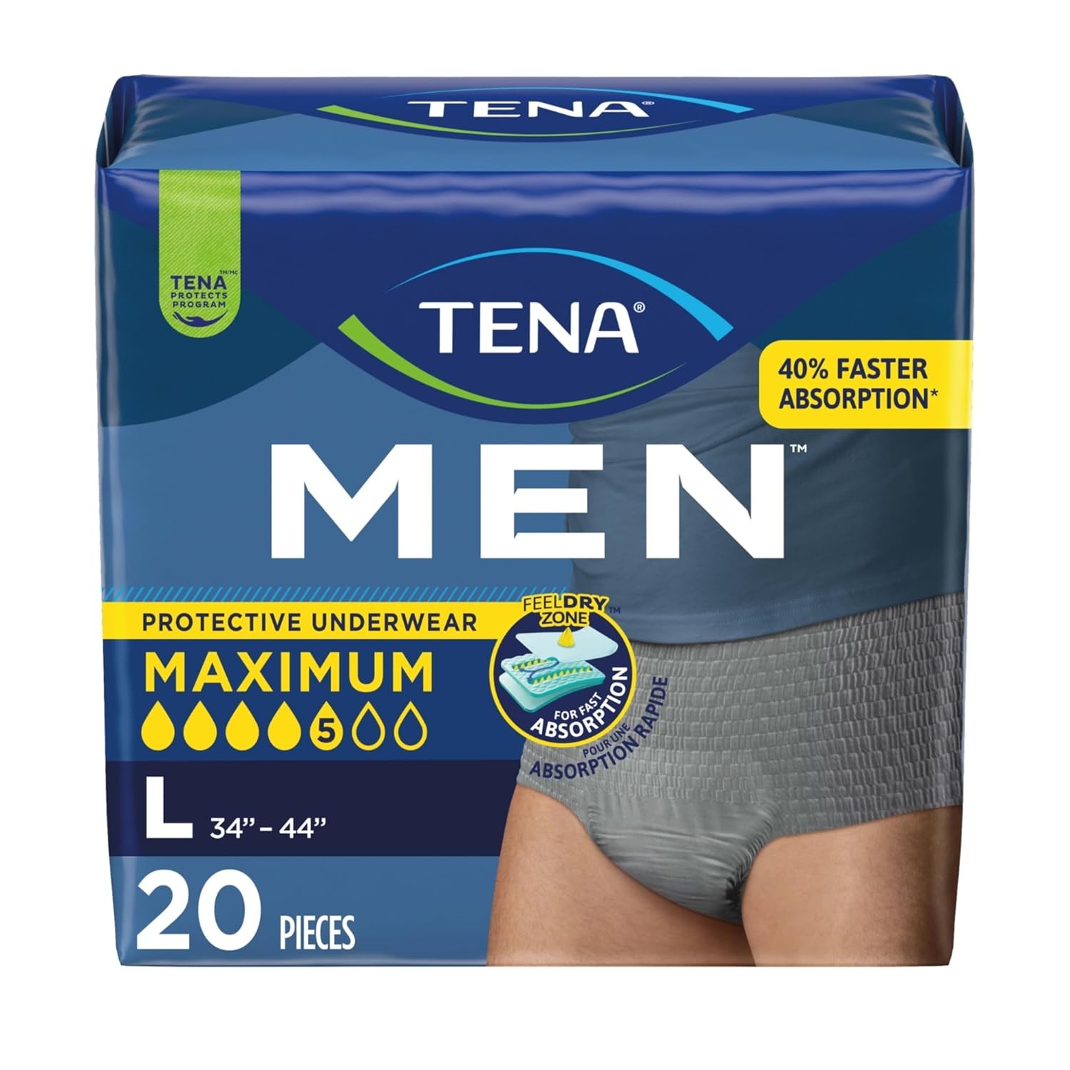 Men’s Protective Underwear Maximum Absorbency Adult Diapers for Men’s