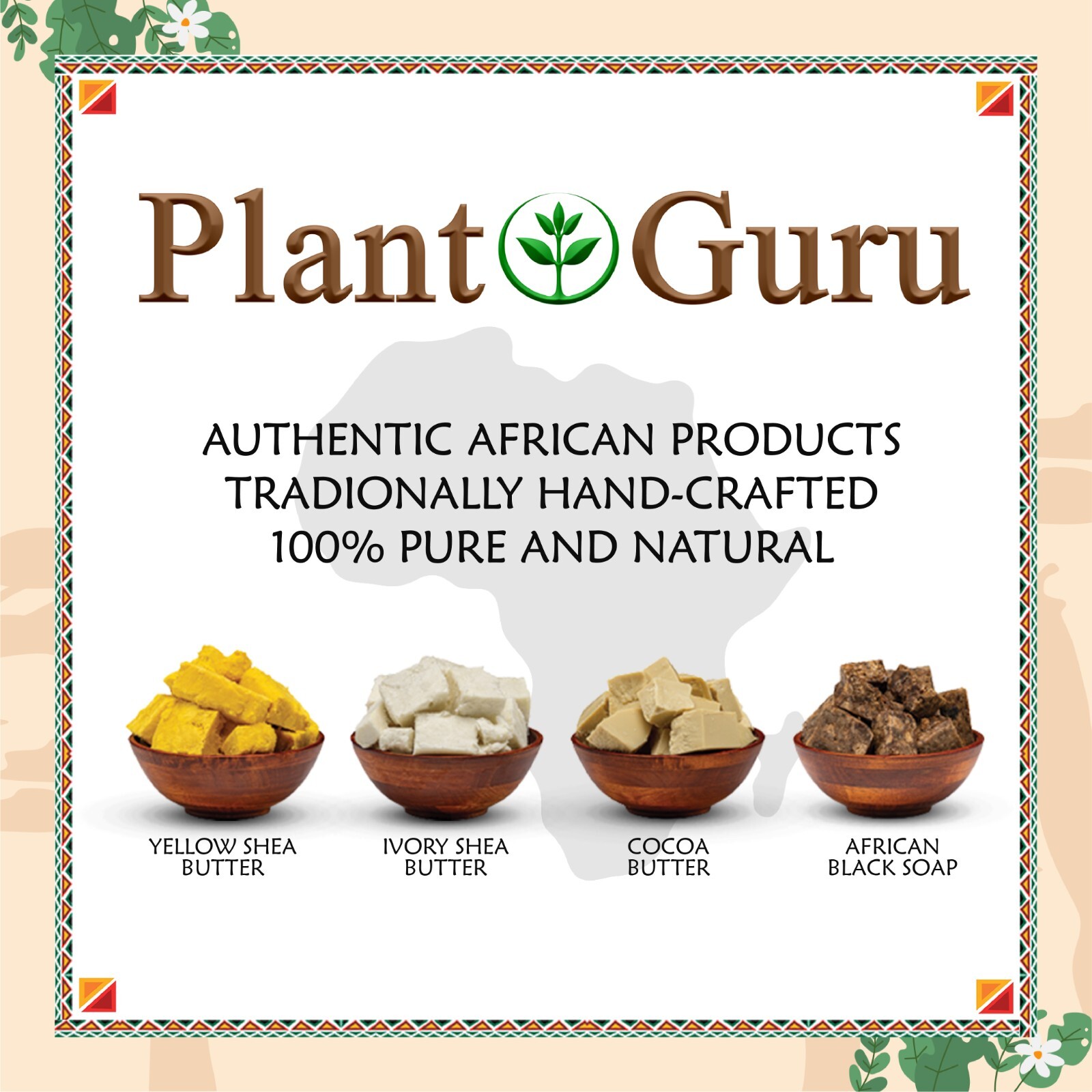 Raw African Shea Butter 3 lbs. Bulk IVORY 100% Pure Natural Organic Unrefined