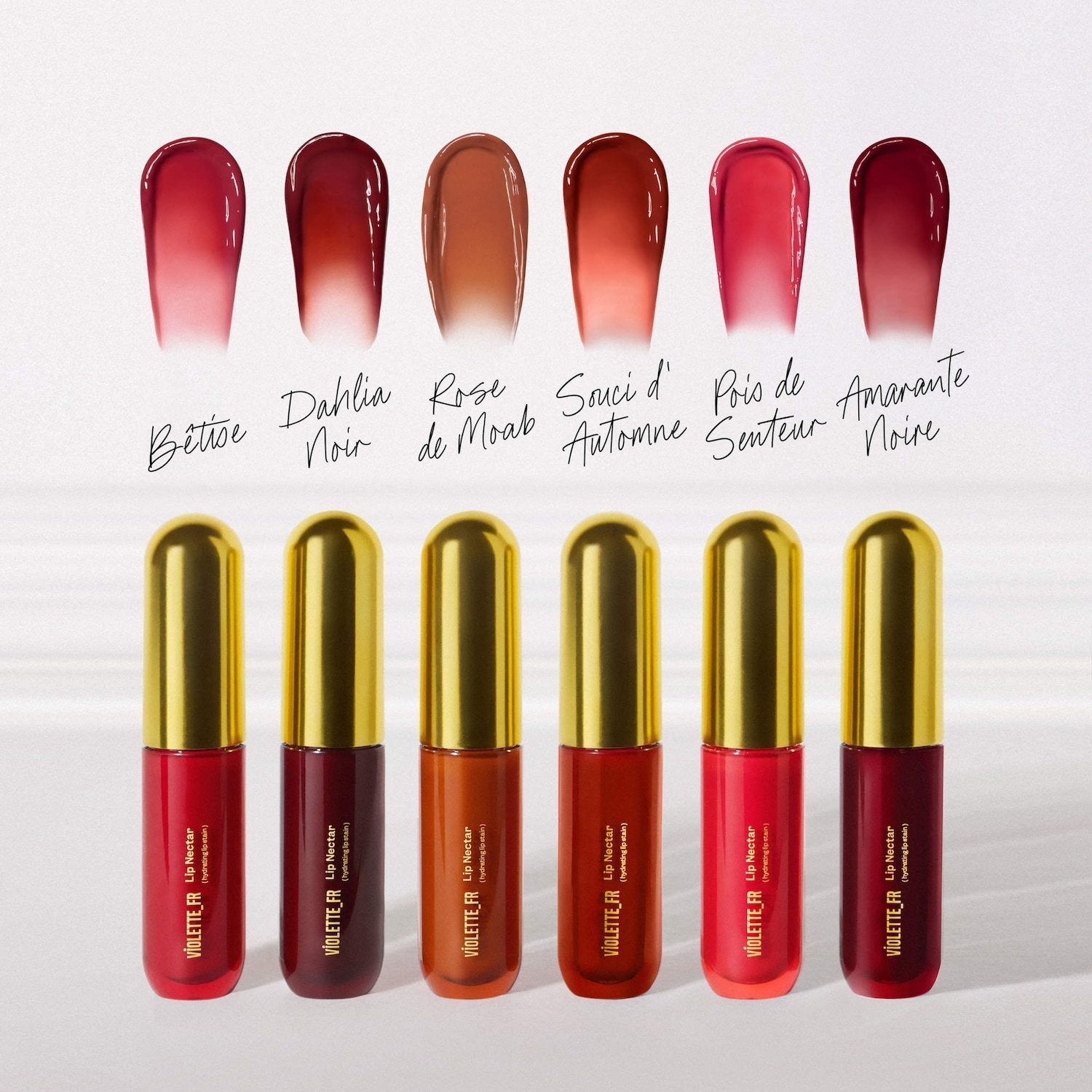 NIB 100% Authentic VIOLETTE_FR LIP NECTAR Hydrating Lip Stain,0.12oz,6 colors