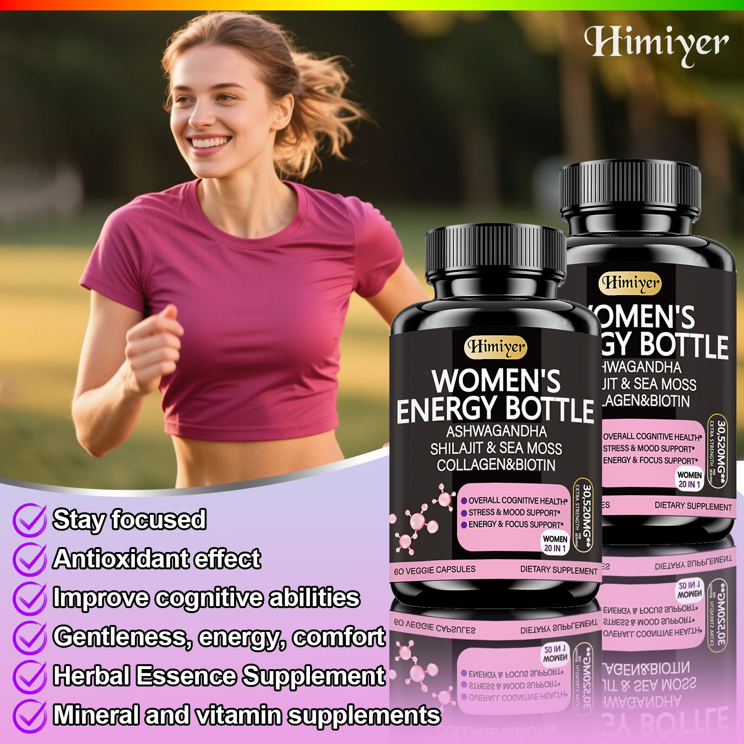 Female energy – herbal essence, exercise, endurance, vitality, relieve fatigue