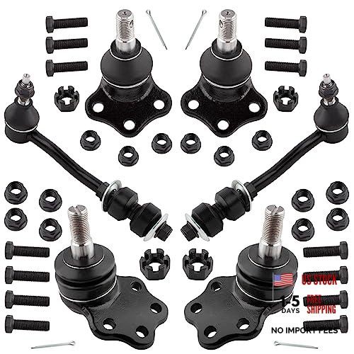6pcs Front Upper Lower Ball Joint Front Sway Bar Link Kit Fit for for Dodge