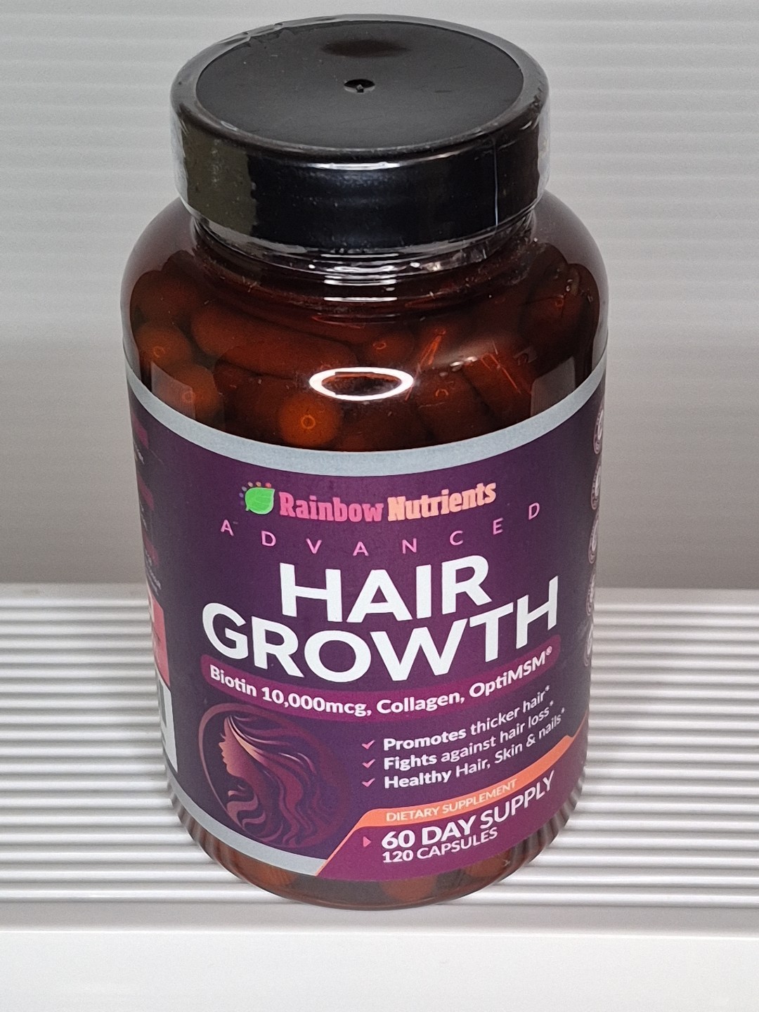 Advanced Hair Growth 60 days supply – Biotin 10,000 mcg, Collagen + more New