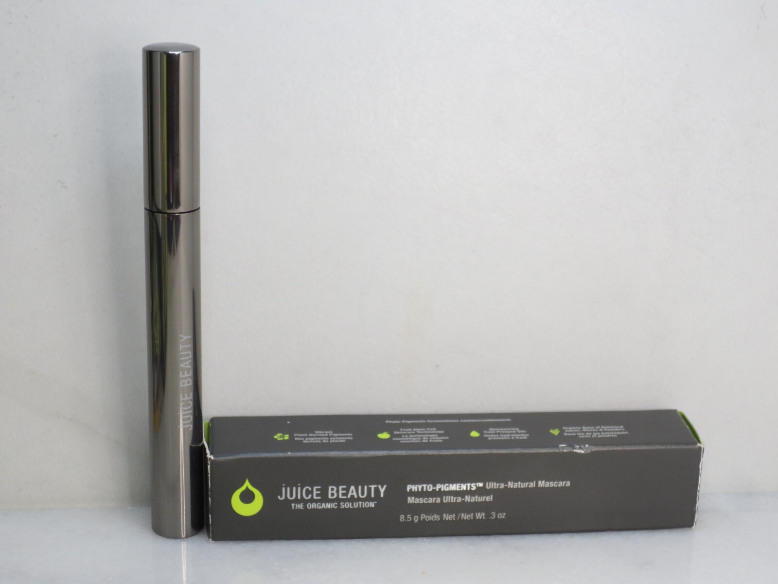 JUICE BEAUTY PHYTO PIGMENT ULTRA NATURAL MASCARA 01 BLACK NOIR 0.3 OZ LOT OF 2