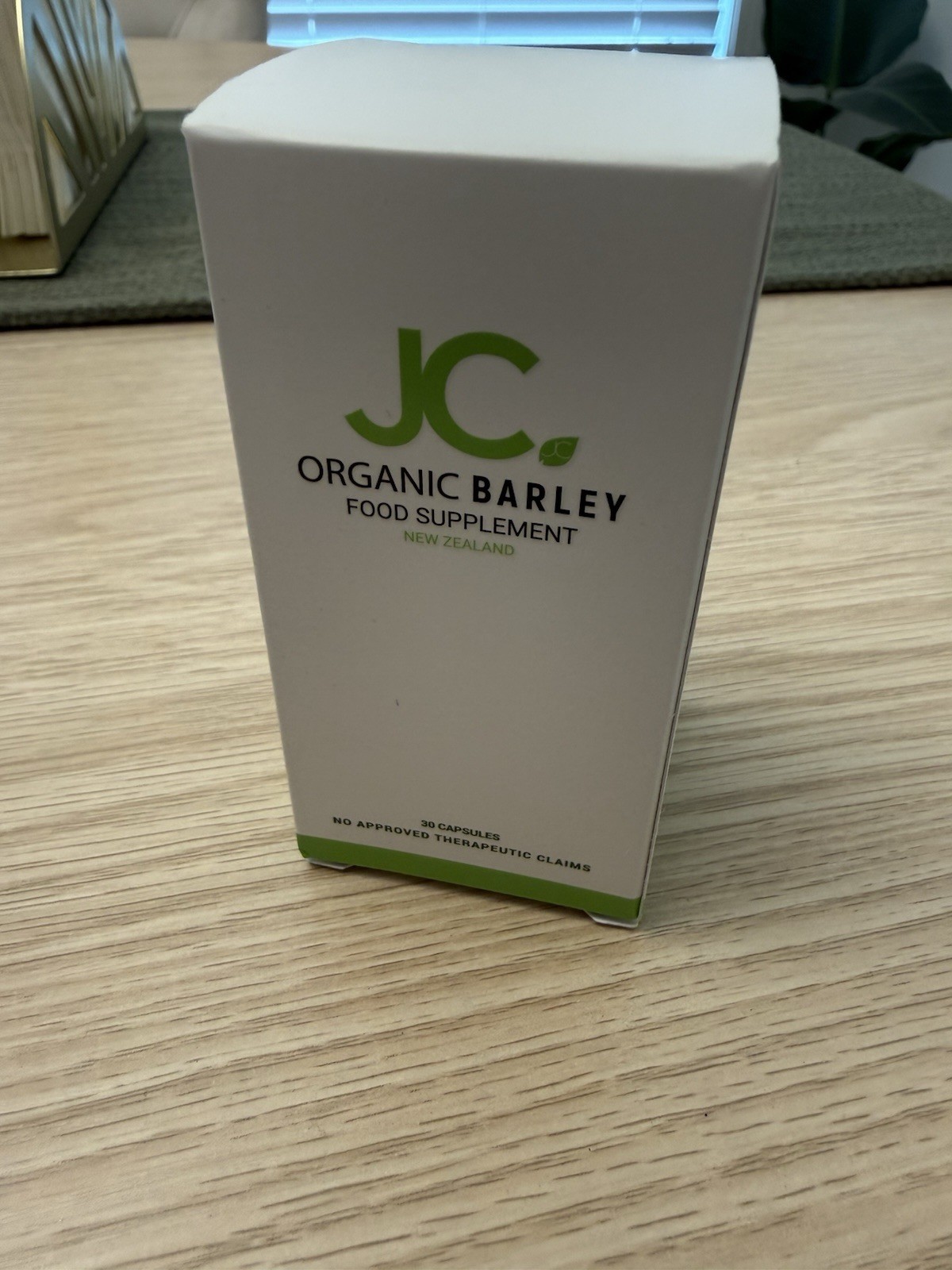 JC Organic Barley New Zealand Food Supplement 30 Capsules New In Box