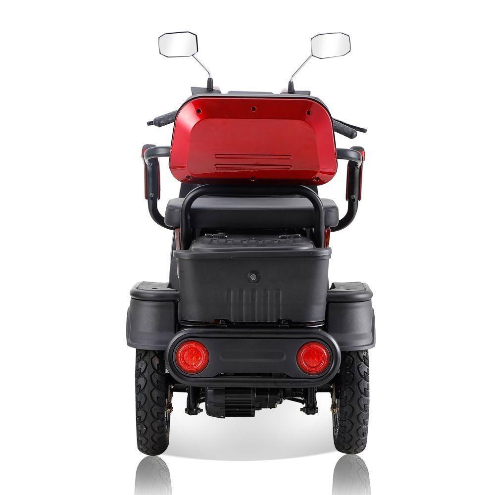 1000W 4-Wheel Heavy Duty Adjustable 2-Seat Electric Power Mobility Scooters