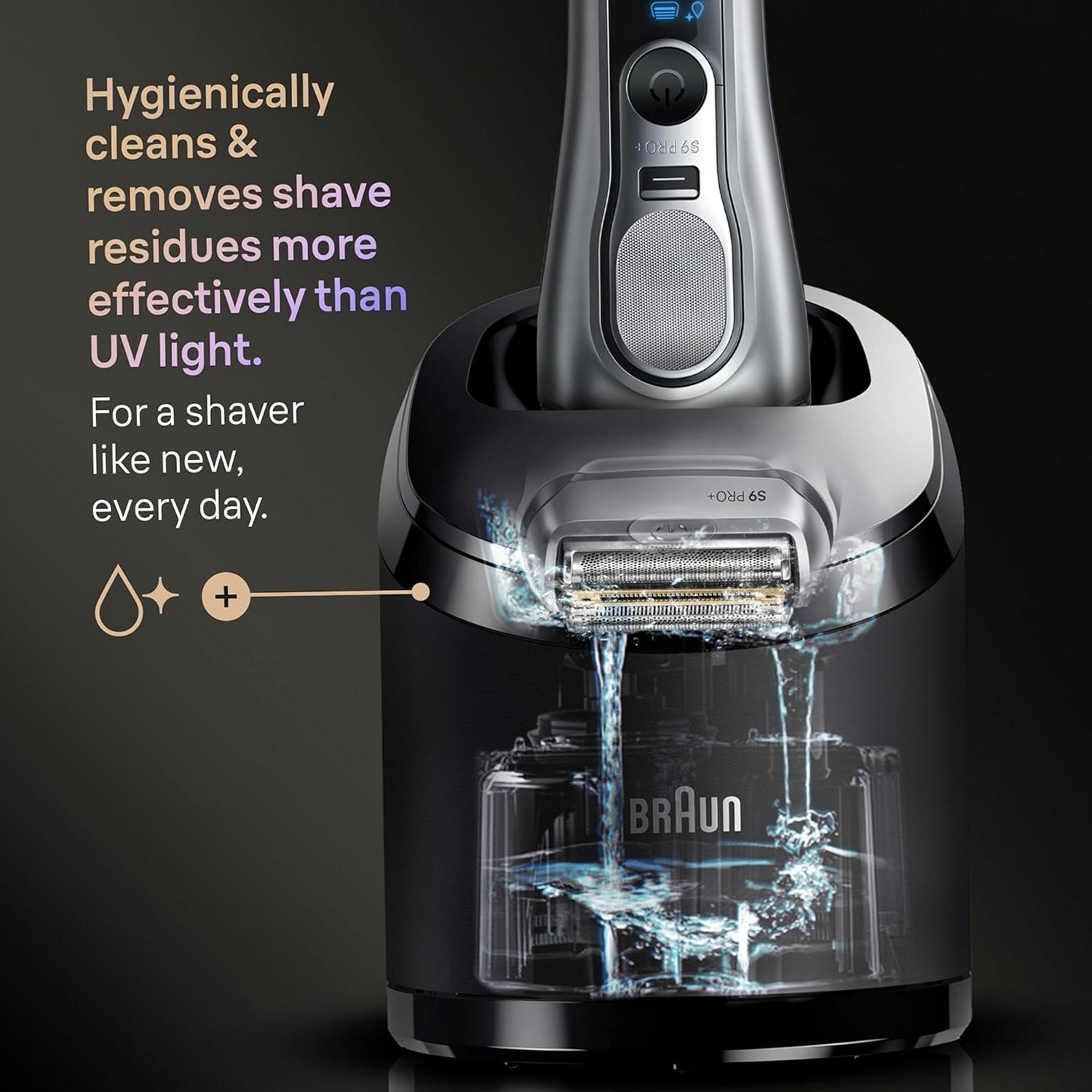 Braun Series 9 PRO+ 9667cc Electric Shaver Men SmartCare Center Silver NEW