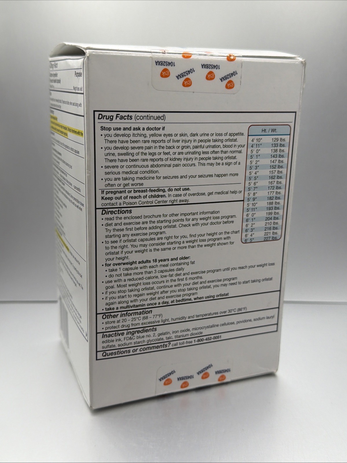 Weight Loss Diet Pills, Orlistat 60 mg Capsules 120 Count Refill Pack EXP 04/27