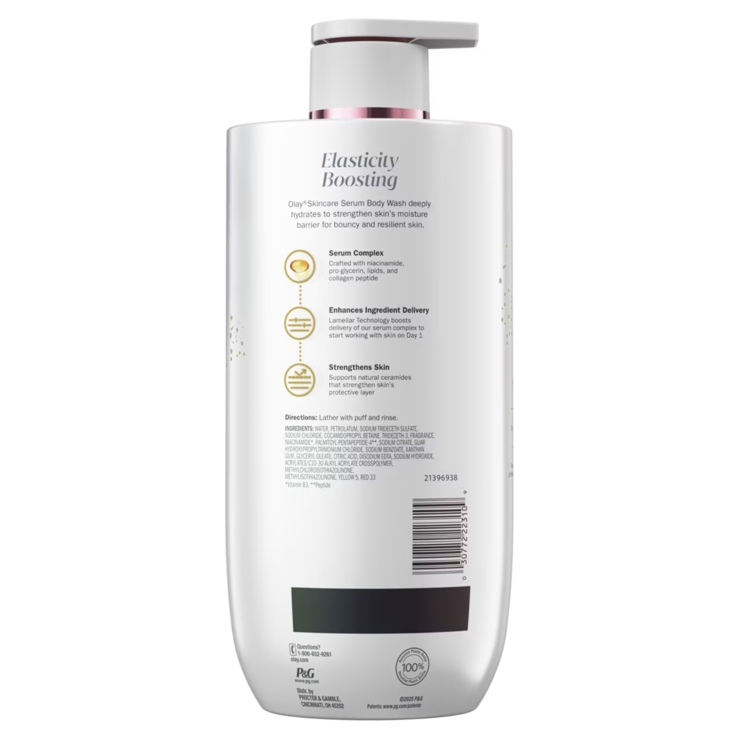 Olay Elasticity Boosting Body Wash with Collagen Peptide, 28 oz Bottle