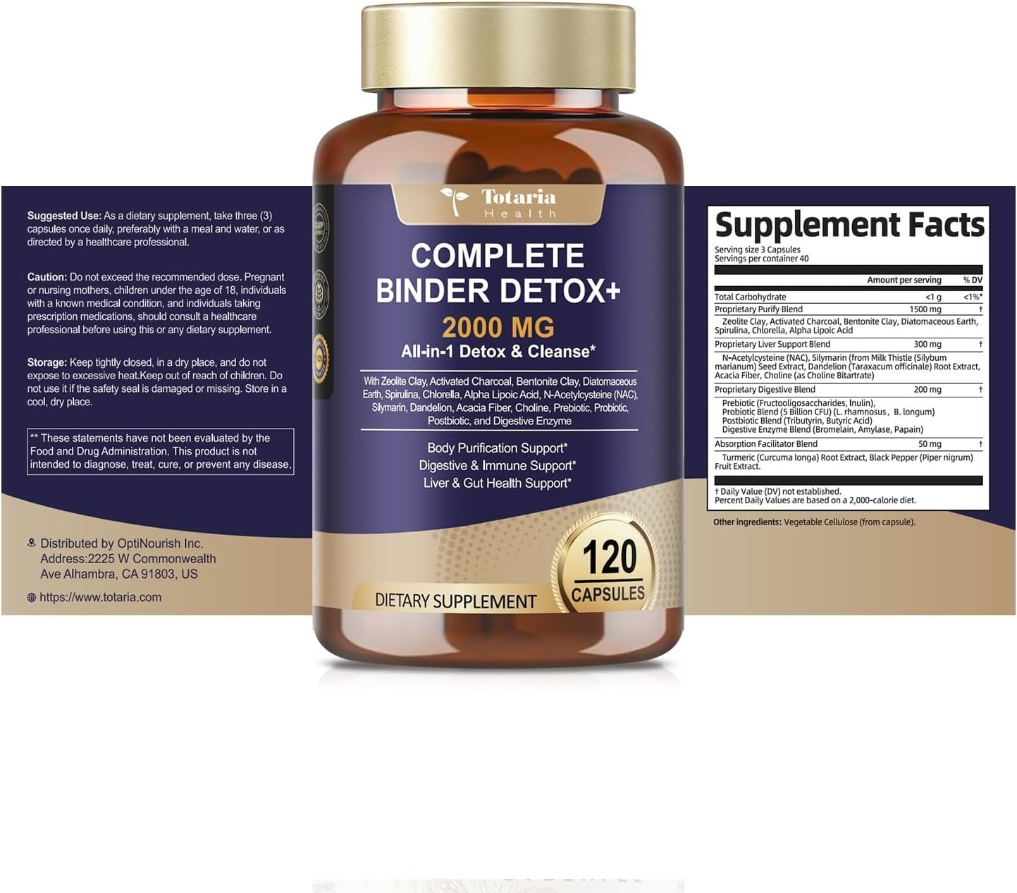7-Layer Detox Formula with Activated Charcoal – 2000MG for Complete Body Cleanse