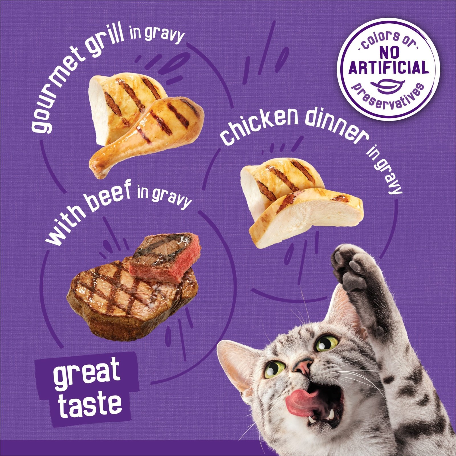 (2 pack) Friskies Meaty Bites Variety Pack Wet Cat Food, 5.5 oz Cans