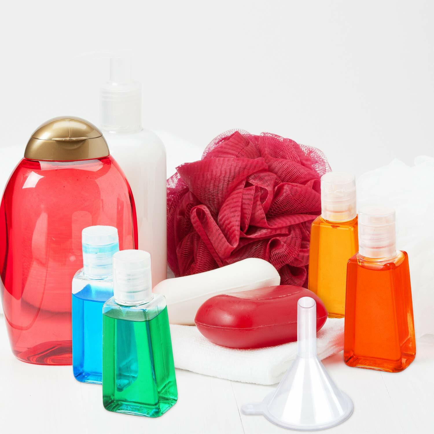 2 OZ Refillable Travel Bottle Flip-Top Cap – Liquids / Gels (Empty Bottles) BULK