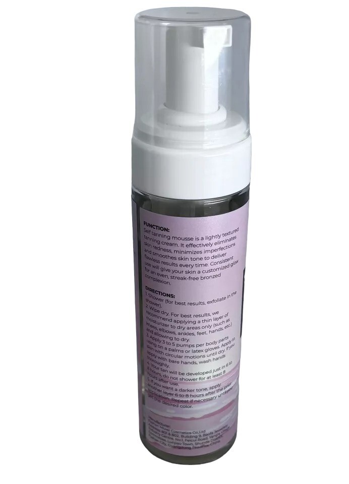 Self Tanning Mousse (Dark Tan) Foam Lasts 14 Days – 3x 6.7 oz Pump Tanner