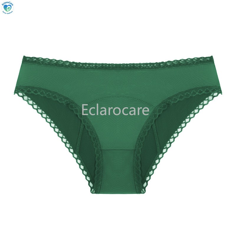 3pcs Period Underwear Women Mid-rise 4-layer Leak-Proof Menstrual Panties