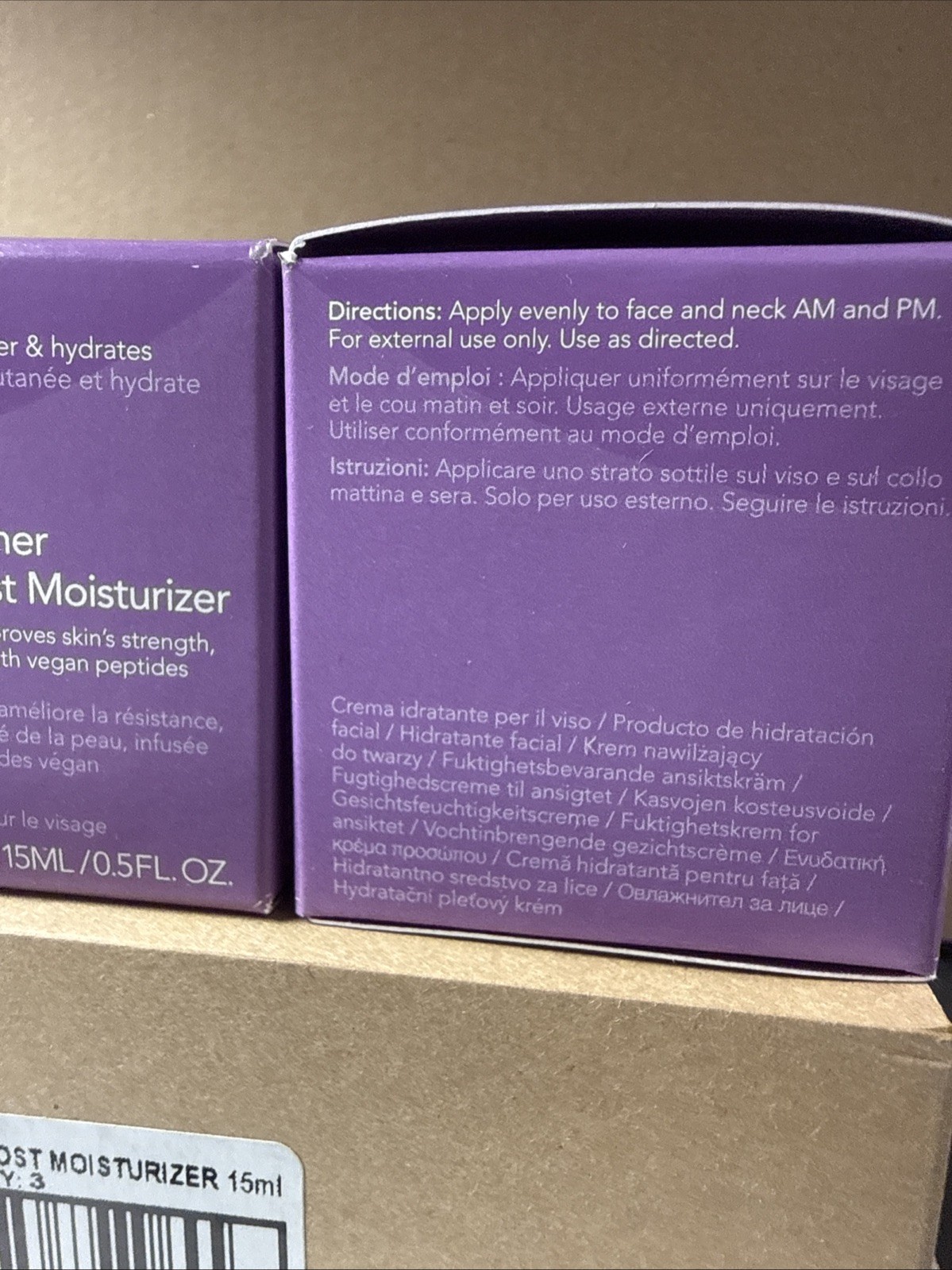 3-PACK Ole Henriksen Strength Trainer Peptide Boost Moisturizer , 0.5 FL OZ NIB