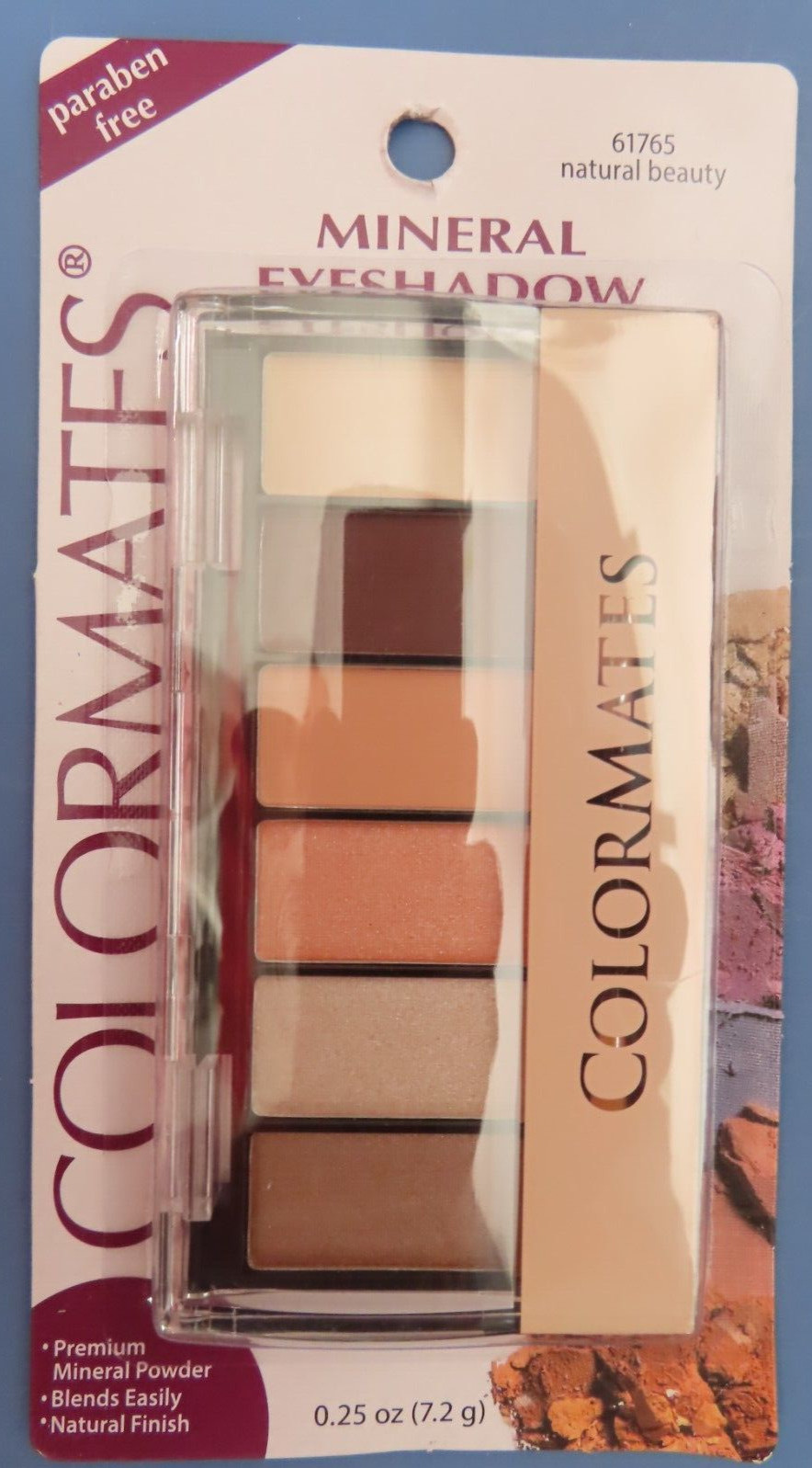 Colormates 6 Color Eyeshadow Palette #61765 Natural Beauty Paraben Free NEW