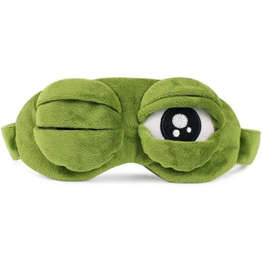 Funny 3D Frog Cute Sleeping Eye Mask Blindfold Travel Sleep Masks Soft Eye Cover