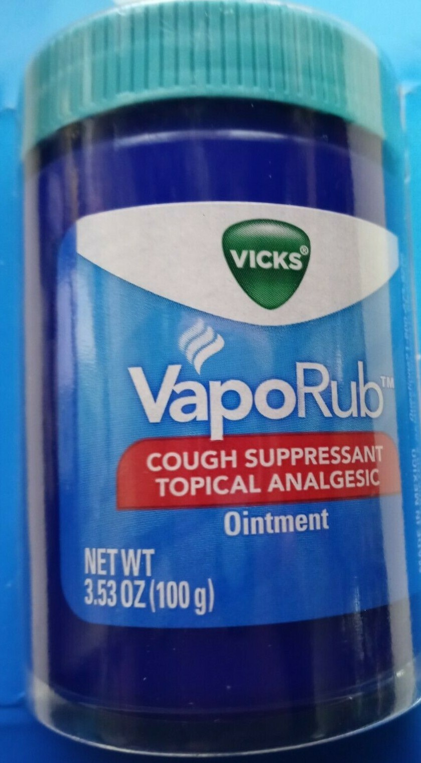 Vicks VapoRub Chest Rub Ointment, Relief from Cough, Cold, Aches, & Pains (100g)