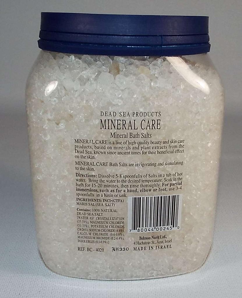 NEW SEALED Dead Sea Products Mineral Bath Salts 100% Natural Israel Eases Pain