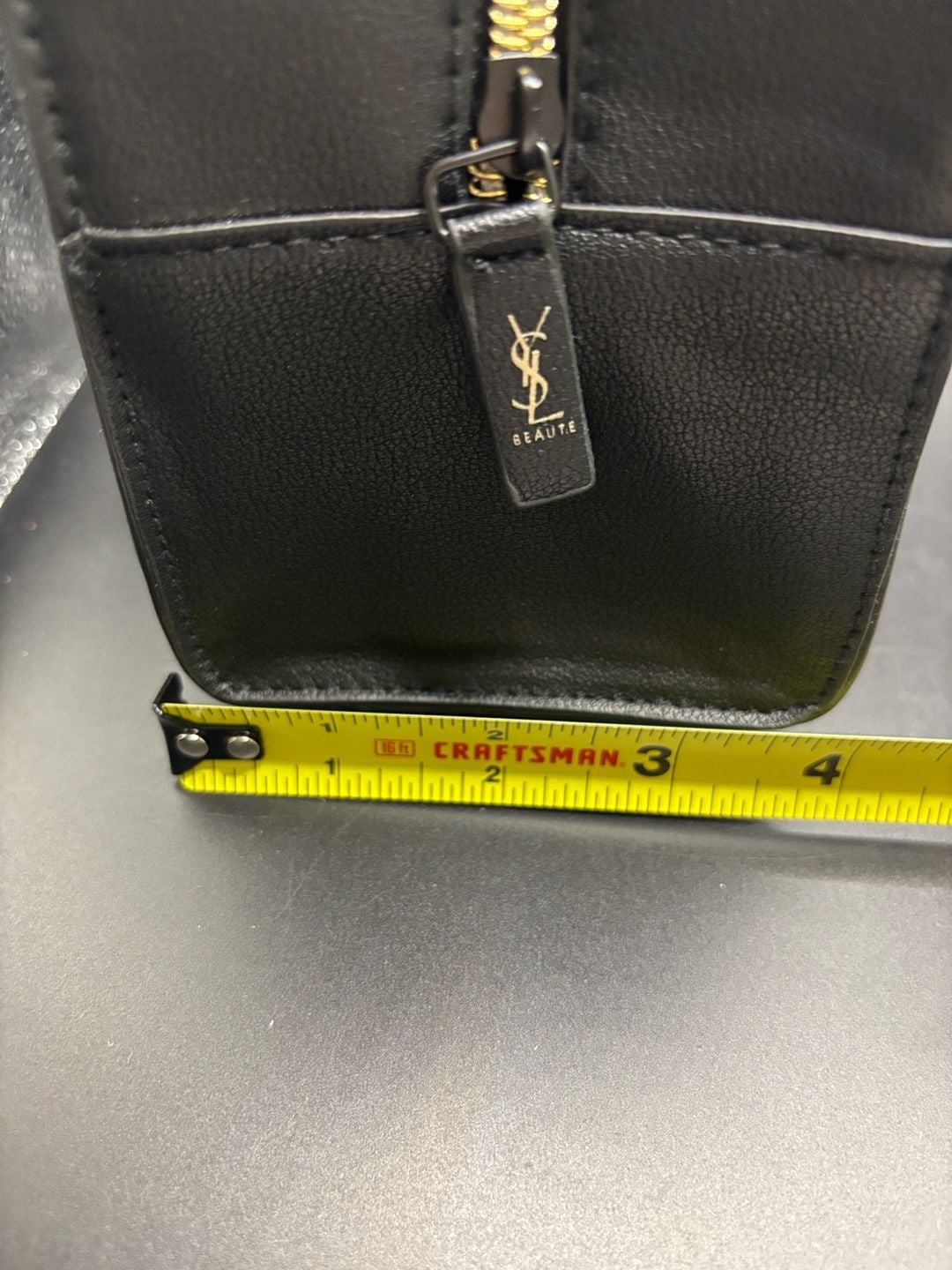 Yves Saint Laurent YSL Beaute Freedom Doesn’t Wait Black Cosmetic Pouch