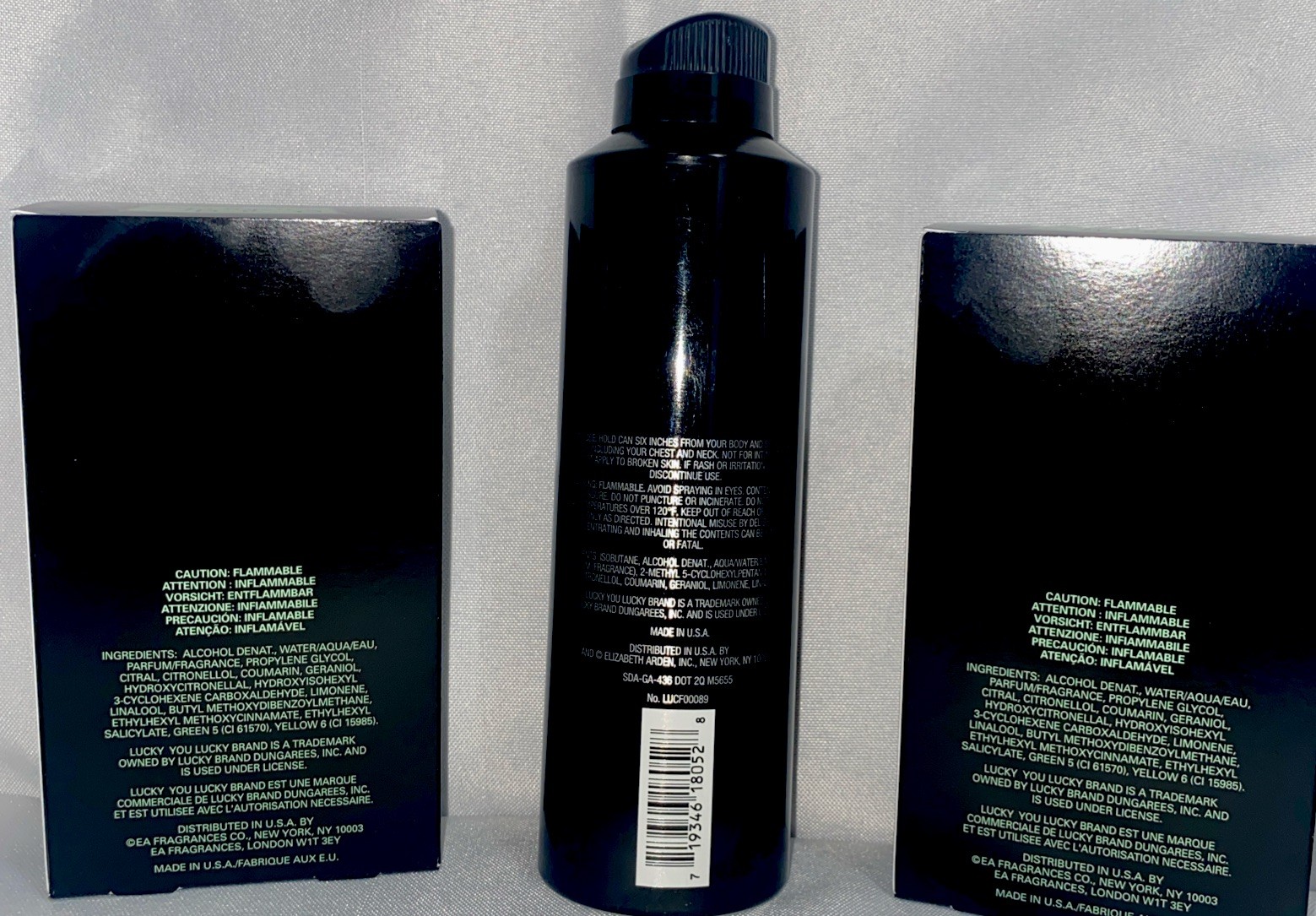 Lucky You Cologne BUNDLE- 2- .5 Fl Oz Cologne Sprays And 1-6oz Deodorant Spray