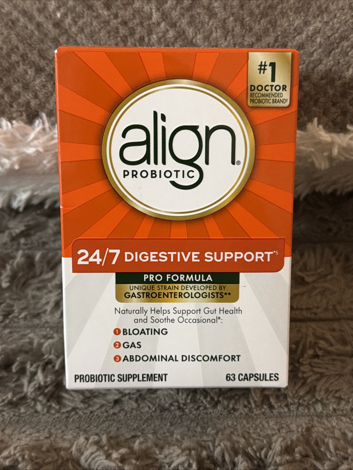 Align Probiotic Digestive Support Pro Formula 63 Ct. Exp. 11/2028 – New/Sealed