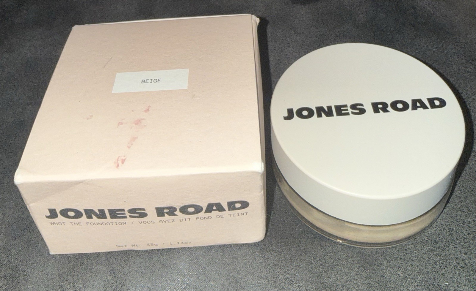 JONES ROAD What the Foundation BEIGE ~ Full Sz 1.14oz / 35g ~ New In Box