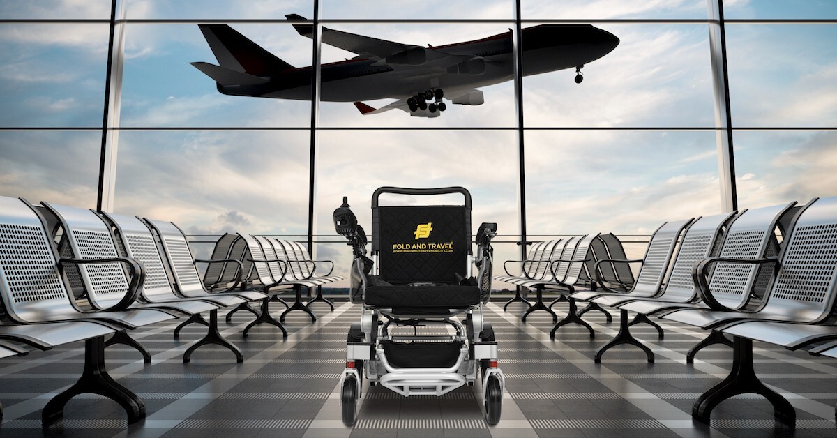 Lightweight Electric Wheelchair Folding Foldable Heavy Duty Power Wheelchair