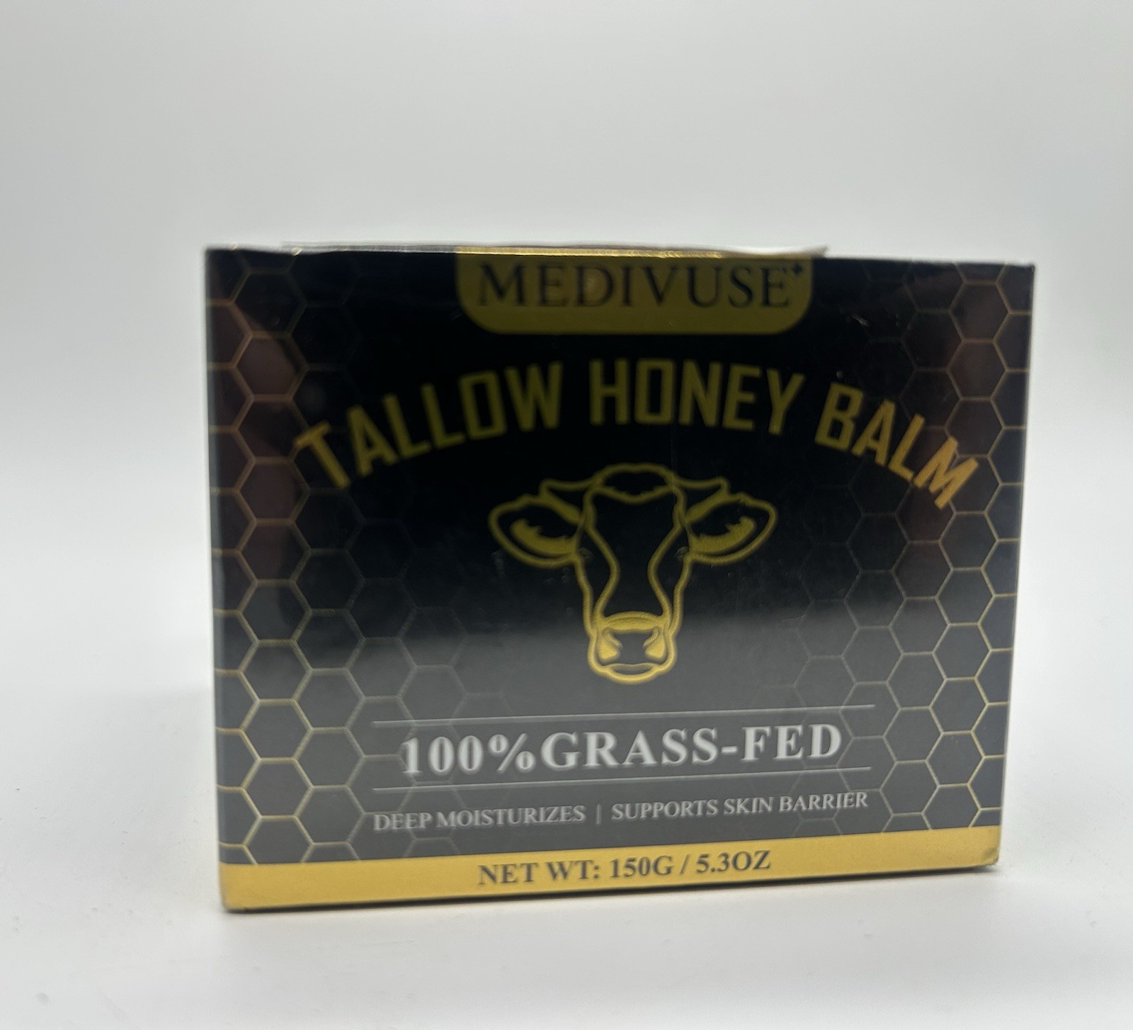 MediVuse Tallow and Honey Balm 100% Grass Fed Beef Tallow for Skin Exp. 11/2028