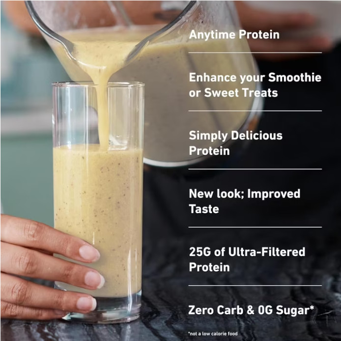 Isopure Zero Carb Whey Protein, Banana Cream, 3 lb, 25g Protein