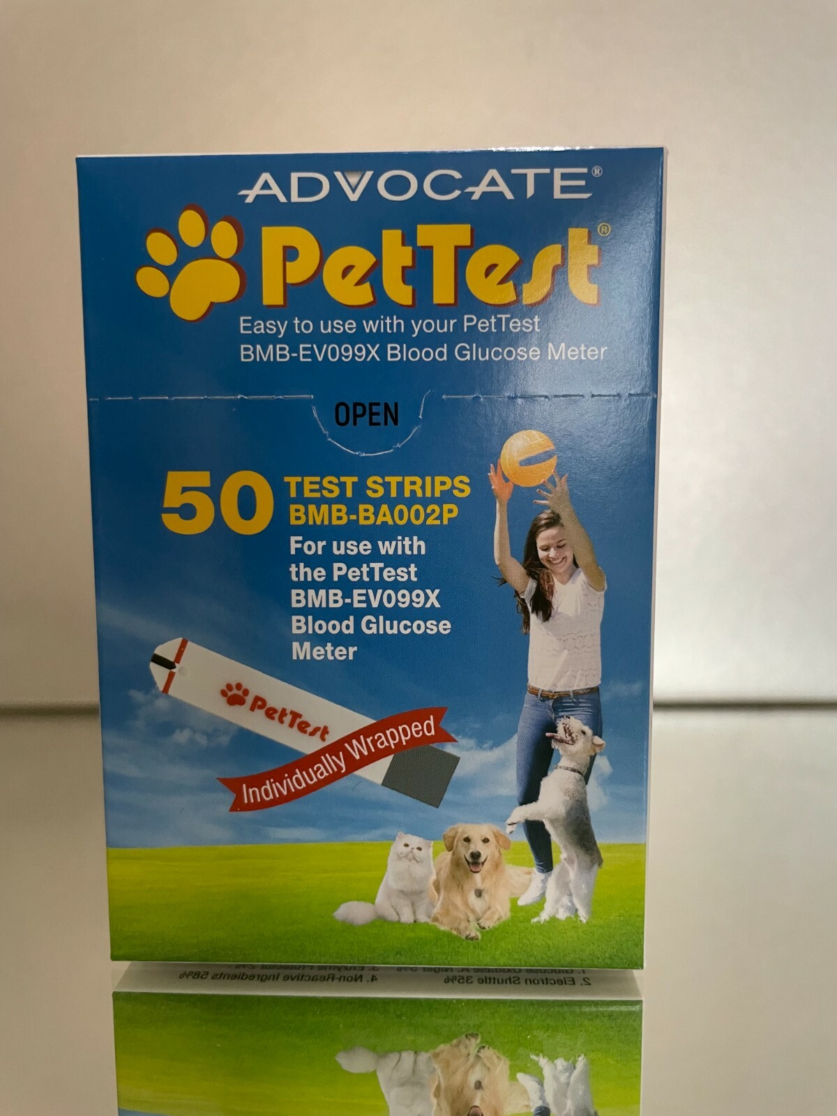 Advocate PetTest Strips 50 CT Monitoring Glucose for PETS EXP 05/2025 Ship Free