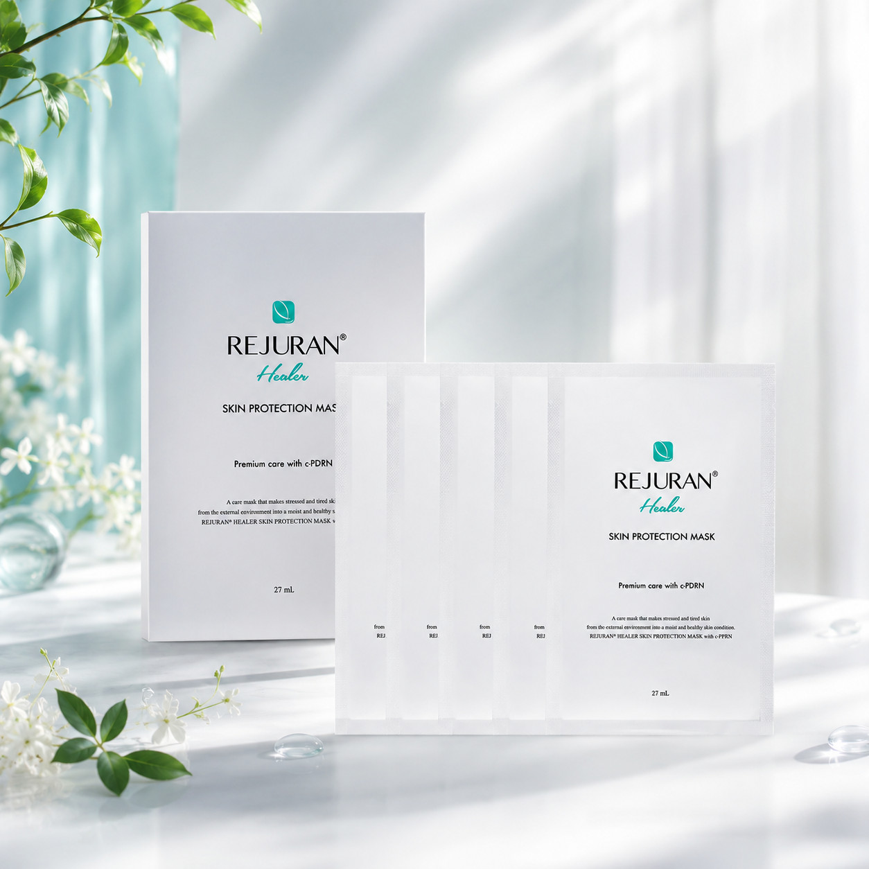 K-Beauty REJURAN PDRN 27ml x5 + Biodance Collagen 34g x4 Sheet Mask Set