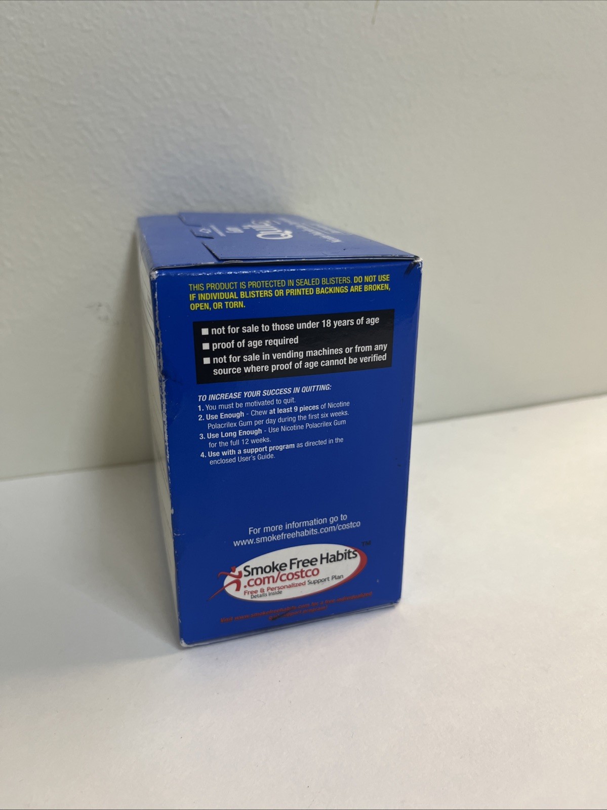 Kirkland Signature Quit 2 mg Gum Nicotine Polacrilex Stop Smoking Aid 190 Pieces