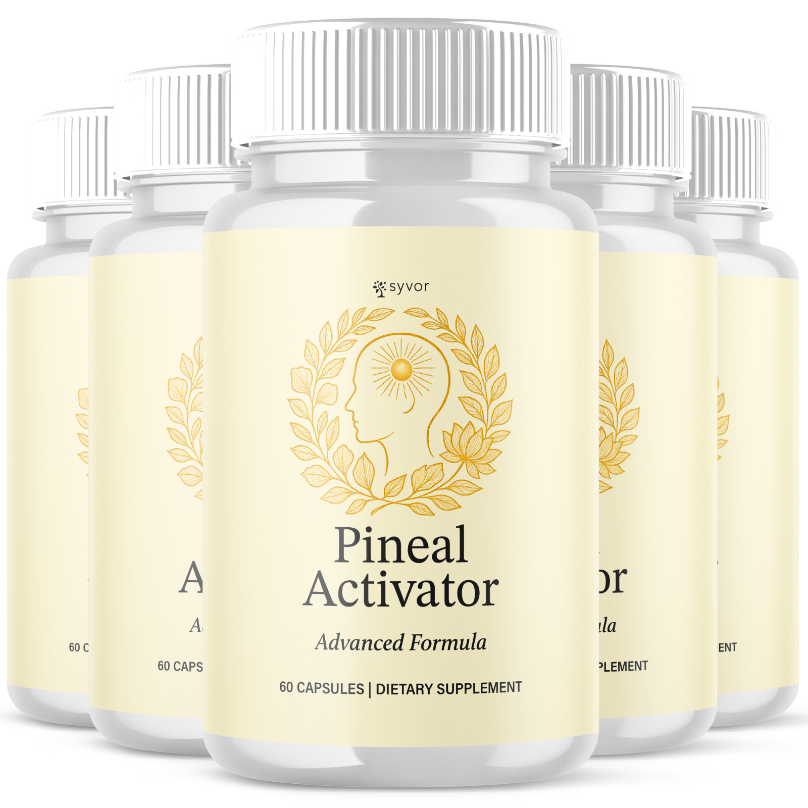 (5 Pack) Pineal Activator Nootropic All Natural Brain Supplement 300 Capsules