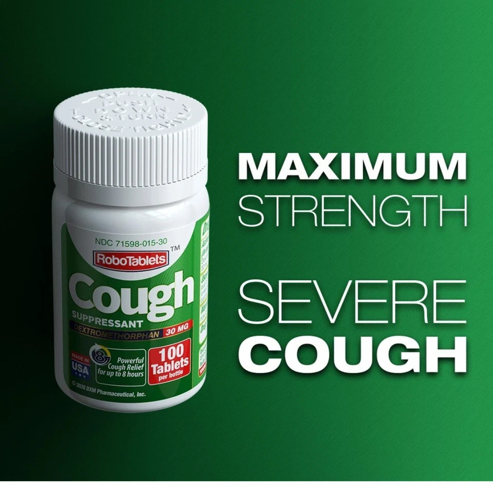 Cough Suppressant 100 Tablets 30mg Dextromethorphan