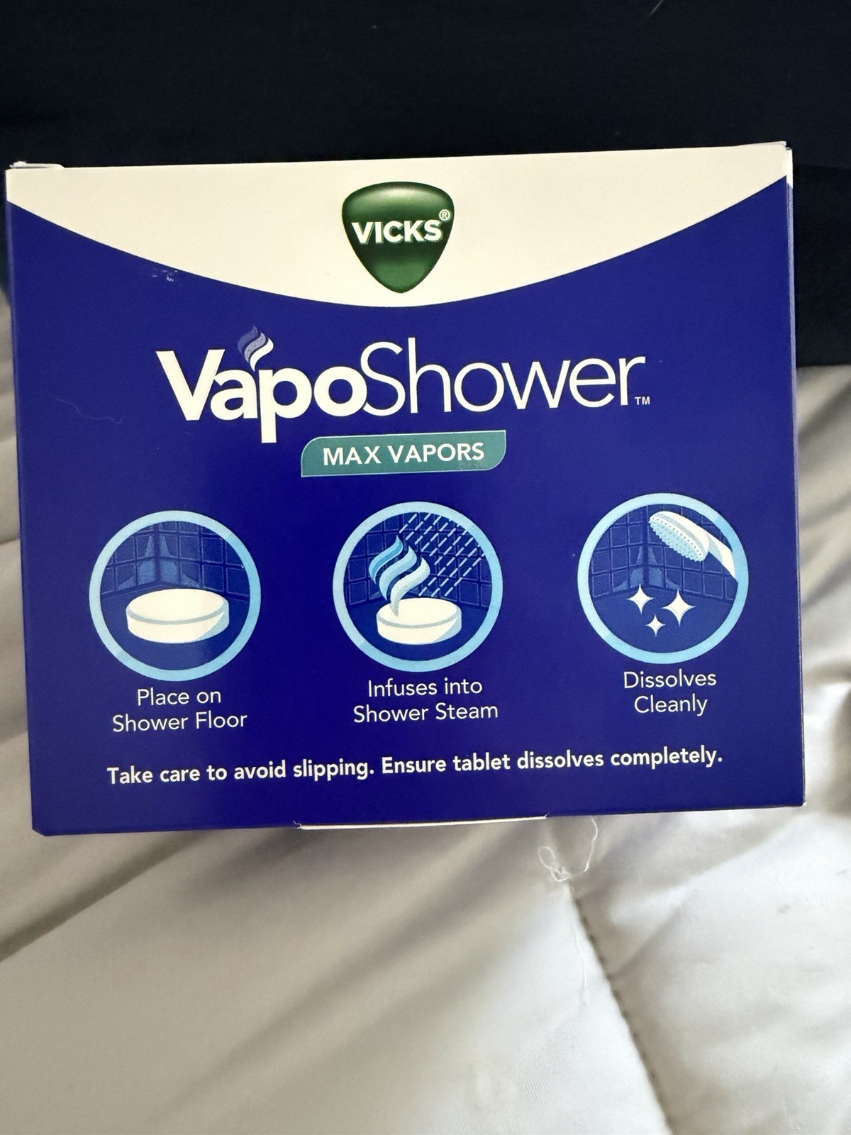 Vicks VapoShower 8 Tablets Max Vapors Shower Steam Aromatherapy Tablets NEW ✅