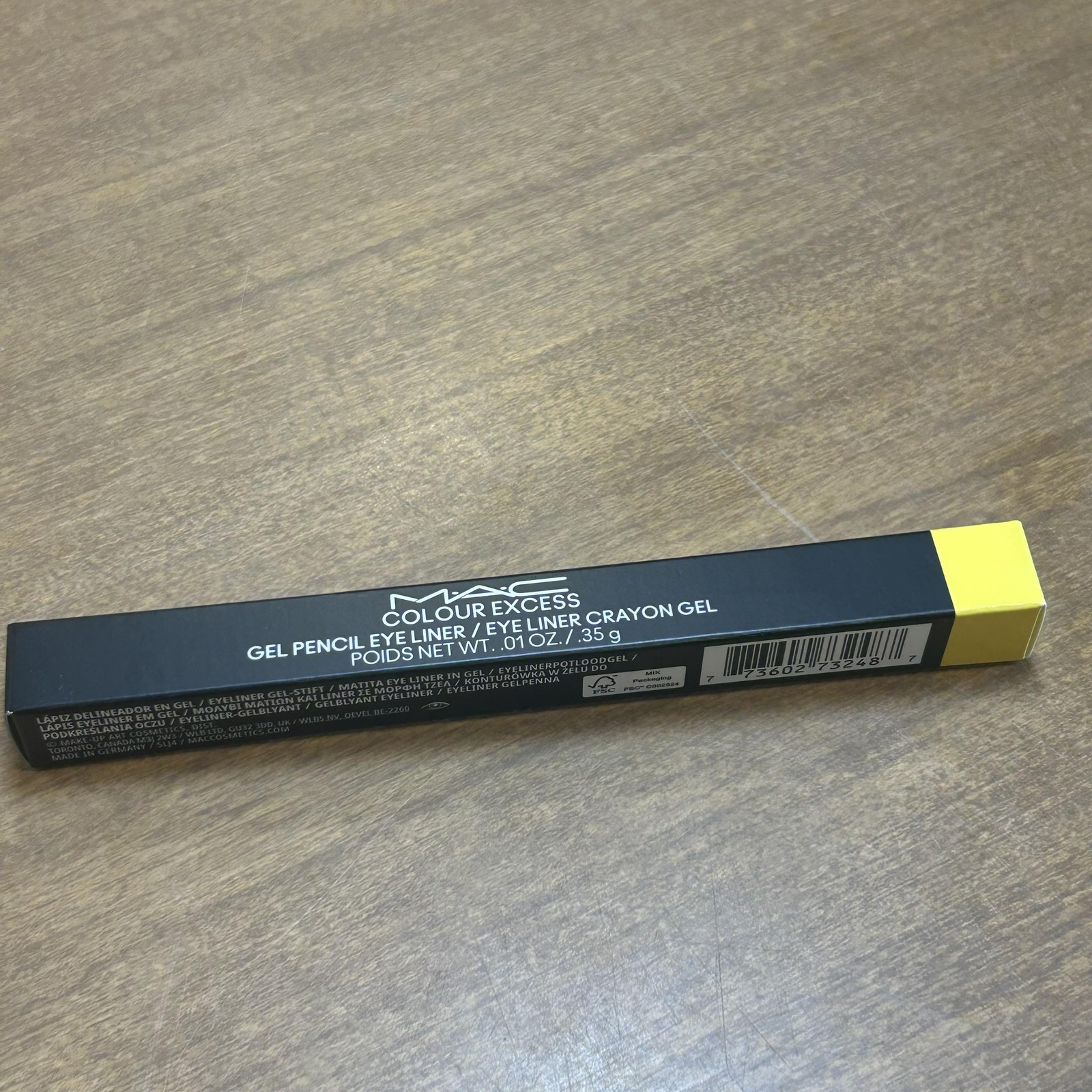 MAC Colour Excess Gel Pencil Eyeliner B-A-N-A-N-A-S 0.01oz 0.35g Gold Long Wear