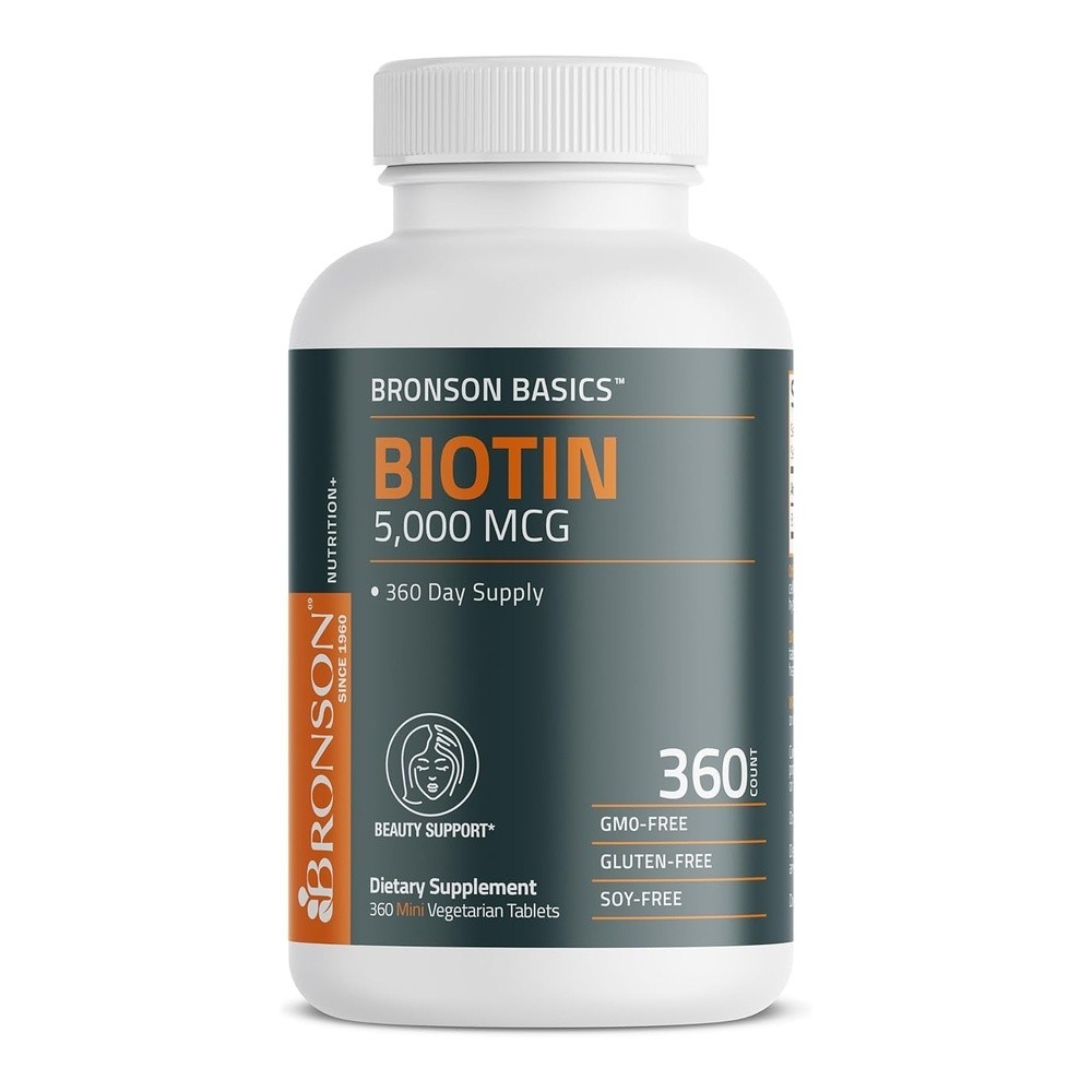 21st Century Biotin 5000 mcg Tablets 360 Count Hair Skin & Nails Exp 02/2027
