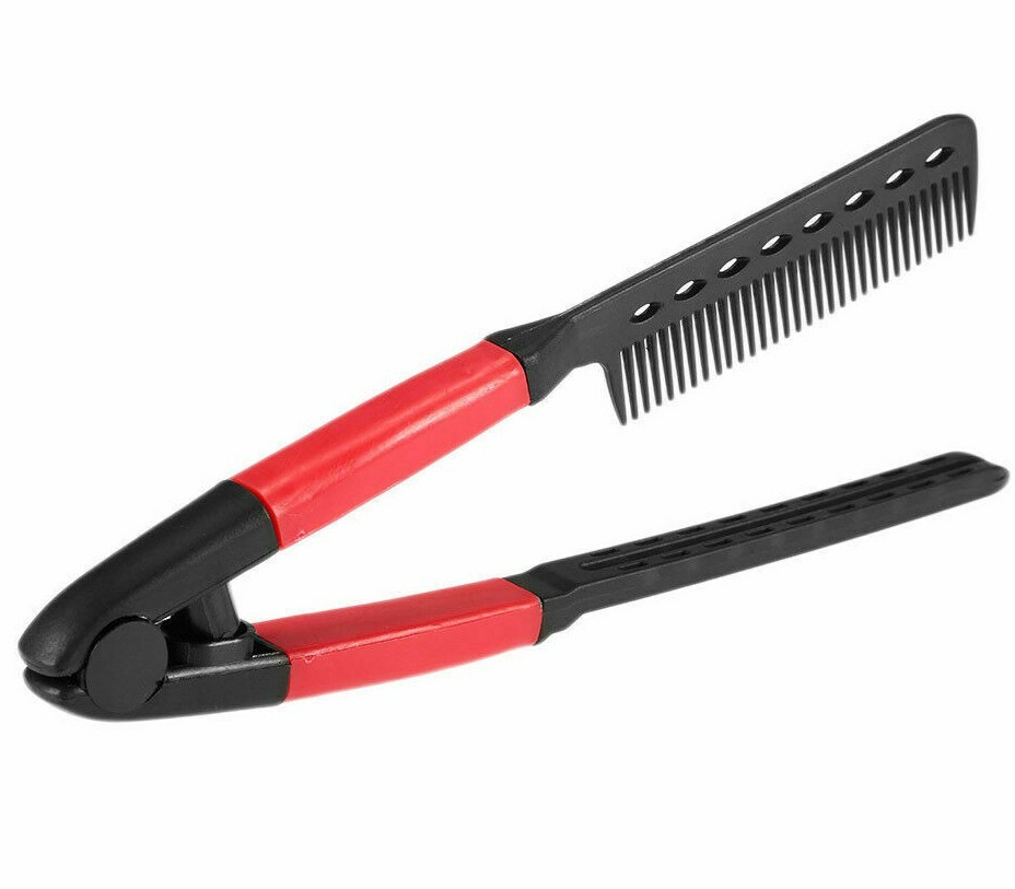 Hair Straightener Spring Grip Straightening Comb Flat Iron Help Hair Dryer Brush