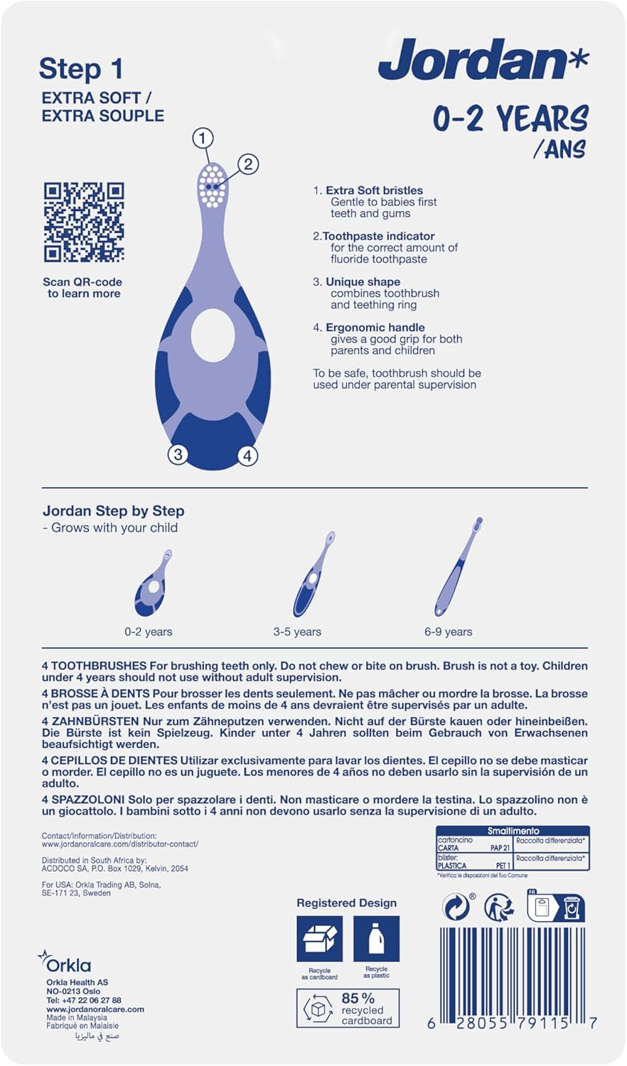 | Step 1 Baby Toothbrush | 0-2 Years, Soft Bristles, BPA Free | Green & Blue …