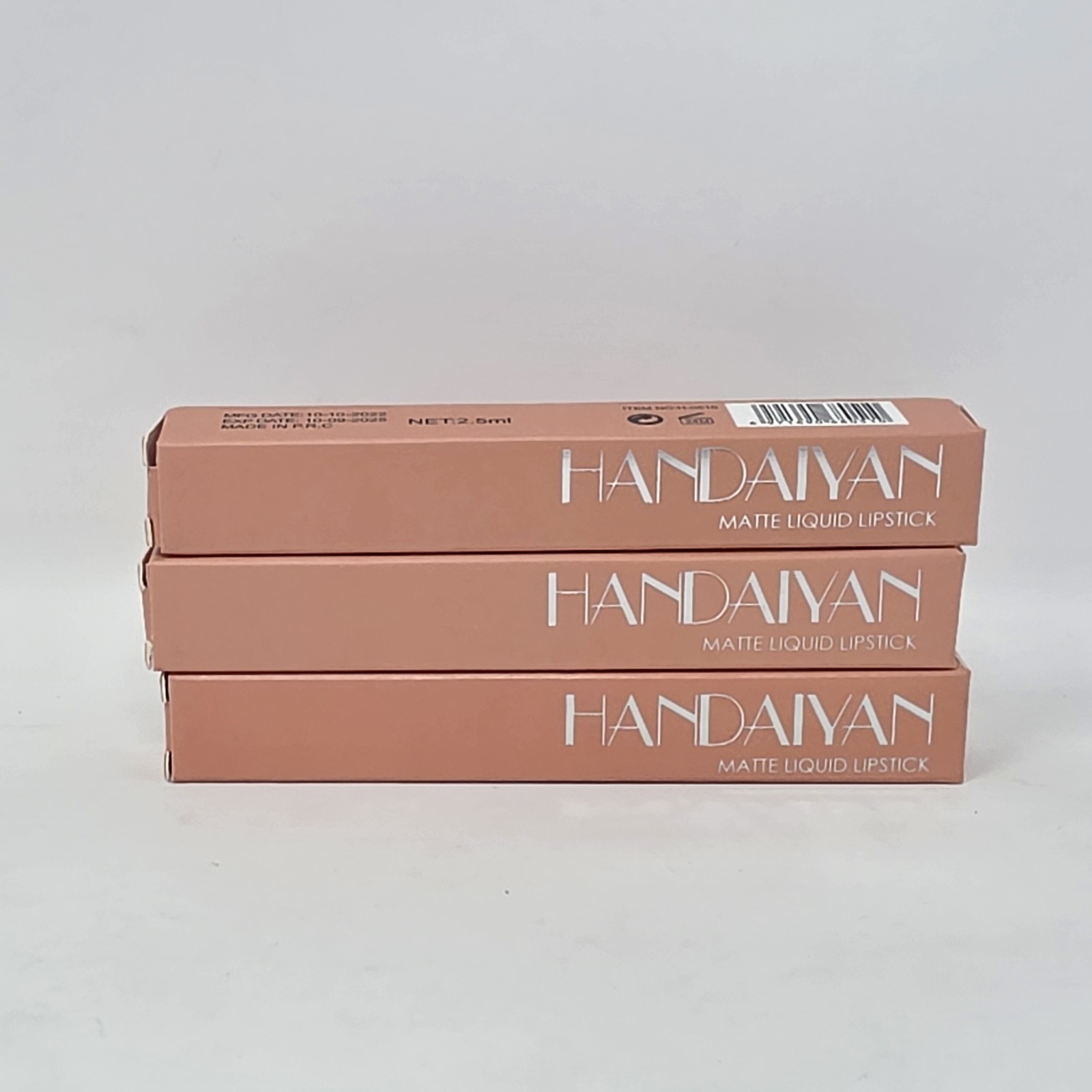 Handaiyan • Matte Liquid Lipstick (01) • 2.5 mL EXPIRED 2025 Lot Of 3