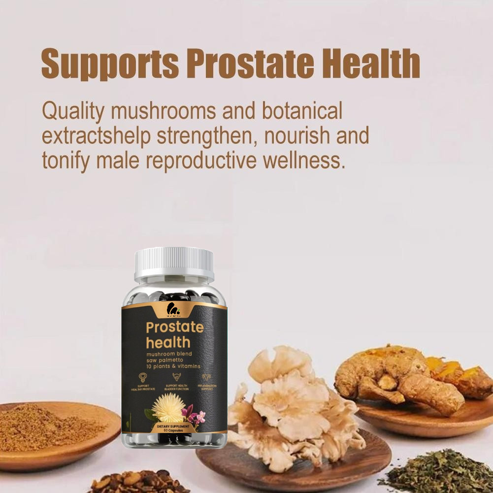 Prostate Health Capsules Support for Men’s Wellness 60pcs Organic Body Care NEW