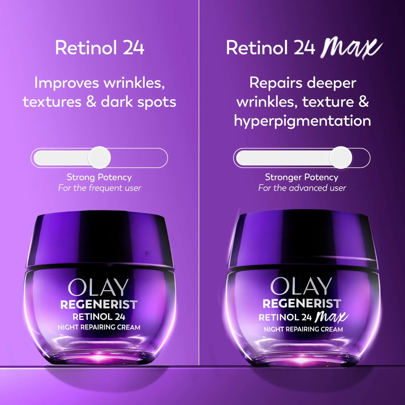 Olay Retinol 24 Max Night Cream – with Triple Collagen Peptide, 1.7 fl oz