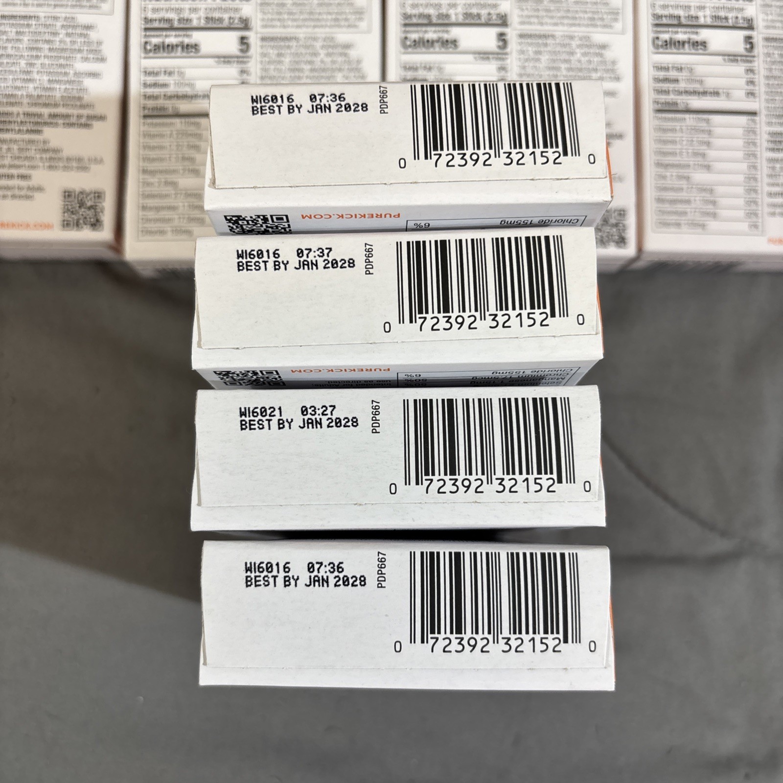 8 PACK ~ PURE KICK H2O Energy ORANGE CREAM HYDRATE 48 Packets ALWAYS FRESH!