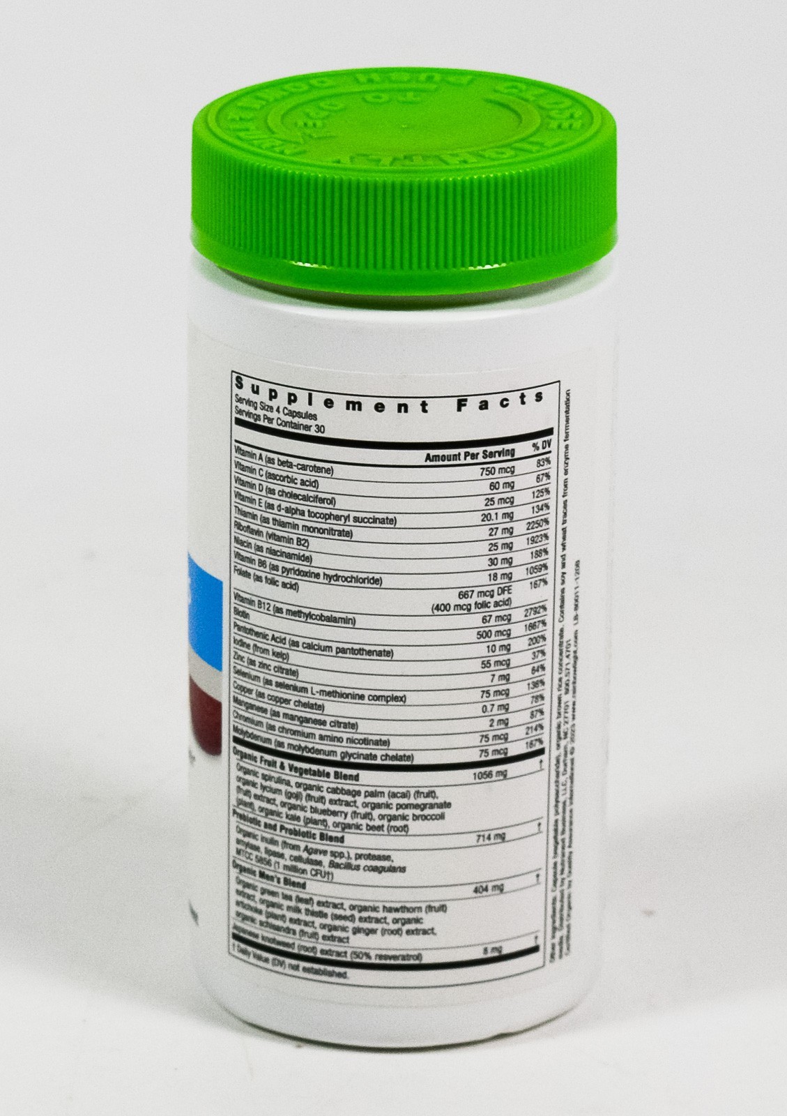 Rainbow Light CERTIFIED MENS Multivitamin 120 vegetarian capsules 01/2027