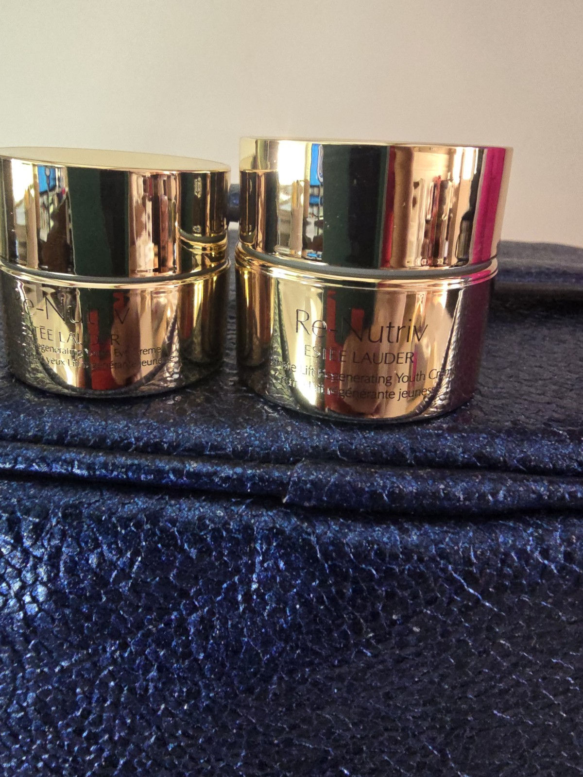 ESTEE LAUDER 6 PCS GIFT SET RE-NUTRIV ULTIMATE DIAMOND SKINCARE/POUCH